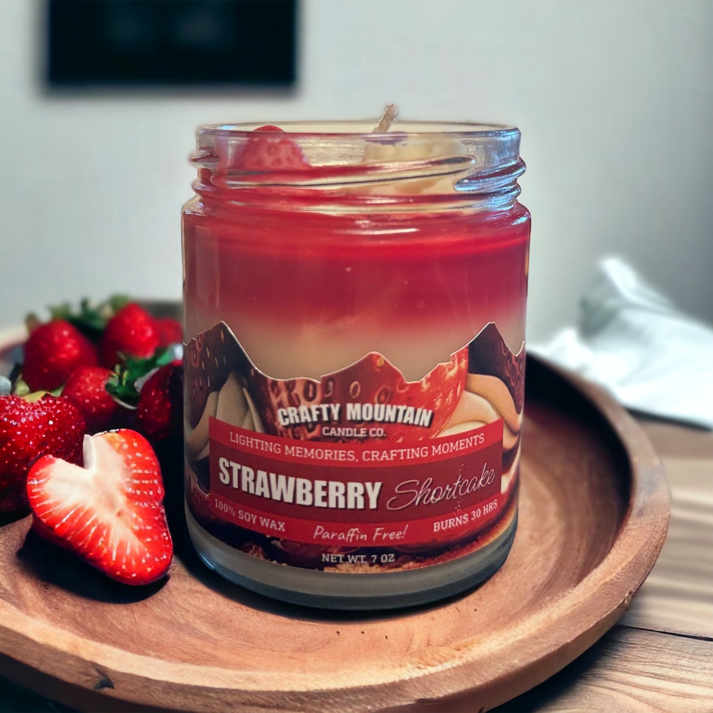 Strawberry Shortcake Soy Container Candle