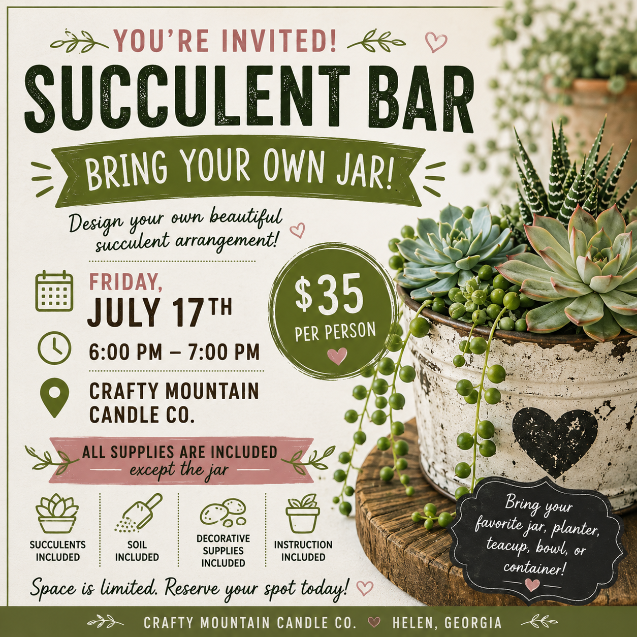 Succulent Bar