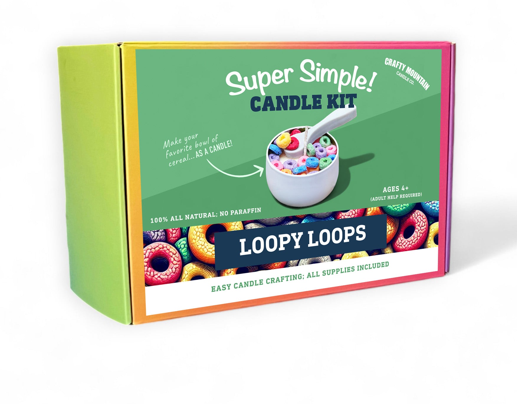Loopy Loops Cereal Bowl - Super Simple! Candle Kit